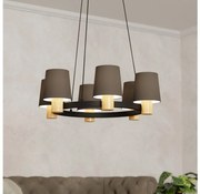 Eglo 43781 - Lampa wisząca EDALE 6xE27/40W/230V na linkach