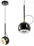 LAMPA SUFITOWA WISZĄCA LED G087-1CP Czarna Metaliczna
