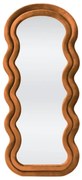 Lustro stojące CONFETTO 70x160cm cynamonowe tapicerowane HALMAR