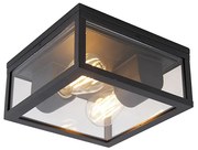 Inteligentna lampa sufitowa czarna IP44 2-światłowa w tym Wifi ST64 - Charlois