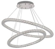 LED regulowany żyrandol na linkę LED/160W/230V 3000-6500K srebrny + DO