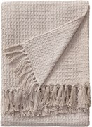 Bawełniany koc Amalia w kolorze kremowym