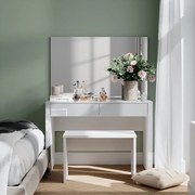 Toaletka biały wysoki połysk/biały 110x50x75.5 annabelle