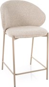 Krzesełko barowe KIOTO, kaszmir/jasny beżowy