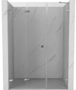 Mexen Lunar-F drzwi prysznicowe składane lewe 110 cm, transparent, chrom - 836S-110-050-01-00-L