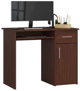 Klasyczne Biurko Z Szafką Wenge C7-W68