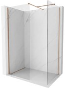 Mexen Kioto-X ścianka prysznicowa Walk-in 70 x 70 cm, transparent 10 mm, miedź szczotkowana - 800-070-202-65-00-070-X