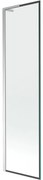 Mexen Next L parawan nawannowy 1-skrzydłowy 50 x 150 cm, czarna ramka, chrom - 895-050-000-03-70-01