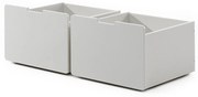 Białe szuflady pod łóżko dziecięce 2 szt. Pino – Vipack