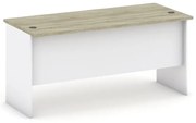 Biurko MIRELLI, 160x80 cm, biały/dąb sonoma