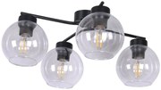 Czteroramienna lampa sufitowa z przezroczystymi kloszami - 3X A797 K3-A31