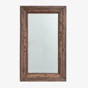Prostokątne Lustro Ścienne Z Drewna Z Recyklingu Juvira 90 X 150 Cm - Sklum