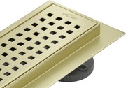 Mexen Flat M08 odpływ liniowy 60 cm, złoty szczotkowany - 1A25060-15