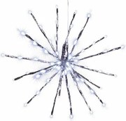 Świąteczne LED oświetlenie - deszcz meteorów, zimna biała