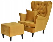 Fotel uszak z podnóżkiem Gaja Family Meble