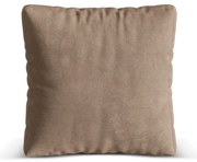 Jasnobrązowa aksamitna poduszka do sofy modułowej Martina – Micadoni