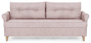 Kanapa sofa 3 os z funkcją spania ELITE Różowy