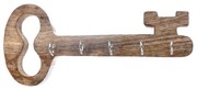 InDecor Wieszak na klucze z drewna mango Old key,25 x 5 x 11 cm