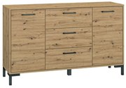Komoda NIKOLA 140 2D3S dąb artisan ML MEBLE
