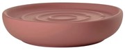 Jasnoczerwona porcelanowa mydelniczka Nova – Zone