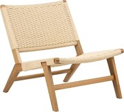 Naturalny fotel z plecionką Carson – Actona