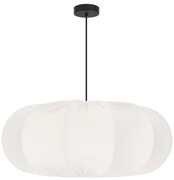 Biała lampa wisząca z tekstylnym kloszem ø 52 cm Cafee – Candellux Lighting
