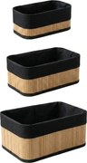 Zestaw bambusowych koszyków do przechowywania VINNO