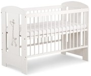 Łóżeczko dziecięce SAFARI ŻYRAFKA 120x60 białe LITTLE SKY