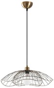 Lampa wisząca w kolorze złota z metalowym kloszem ø 50 cm Farac – Opviq lights