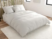 PrzytulneMieszkanie.pl PrzytulneMieszkanie.pl Pościel z kory STANDO biała Rozmiar pościeli: 2 szt 70 x 90 cm | 200 x 220 cm