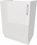 Szafka pod zlew 60 NATALIA D60ZL P/L biała połysk STOLKAR