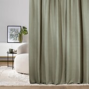 Zasłona na taśmie marszczącej szałwiowa aksamitna 140 x 280 cm 1 szt.