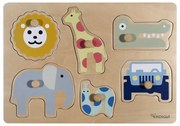 Drewniane puzzle (liczba elementów 6) Safari – Kindsgut