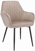 Beżowe nowoczesne krzesło fotelowe G5-N73