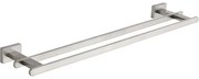 Mexen Arno podwójny wieszak na ręcznik, nikiel szczotkowany - 7020725-97