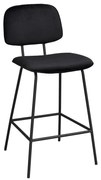 Czarne hokery zestaw 2 szt. 94 cm Bryan – Rowico