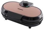 Heinner HWF-1000CR - Gofrownica 1000W/230V czarna/różowe złoto