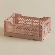 Składane I Stosowalne Pudełko Z Tworzywa Sztucznego Doli Toasted Almond & 26 Cm - Sklum