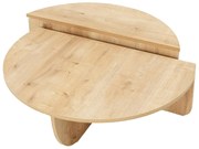 Zestaw 2 stolików kawowych - Naturalny jasny - ALOEVA