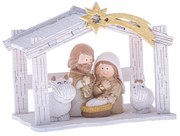 Szopka bożonarodzeniowa z kometą 9,5 x 7,2 x 6 cm, biały