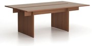 Stół konferencyjny SOLID + 1x rozszerzenie blatu, 210x125 cm, orzech