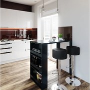 Zestaw stołu barowego antracyt 57x117x106