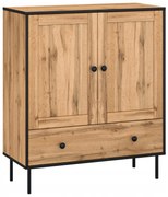 Komoda szafka w stylu loft kolor dąb wotan salon
