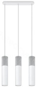 Sollux SL.0649 - Lampa wisząca BORGIO 3xGU10/40W/230V beton/metal biała