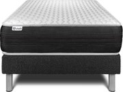 lózka z materacem VITAL SPRING 120 x 200 cm Rama lózka Czarny