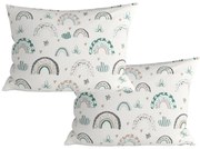 Zestaw 2 szt. dekoracyjnych poszewek na poduszkę RAINUBI 40x60 cm, biała