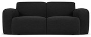 Czarna sofa z materiału bouclé 170 cm Molino – Micadoni Home