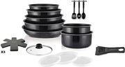 Zestaw garnków ART & CUISINE AC1824 - 18 elementów z powłoką nieprzywierającą, do wszystkich rodzajów kuchenek, w tym indukcyjnych