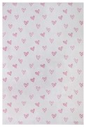 Biało-różowy dywan dziecięcy 120x170 cm Hearts – Hanse Home