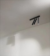 Perenz Czarny Cylindryczny Regulowany Kinkiet BAMBU LED 3-punktowy